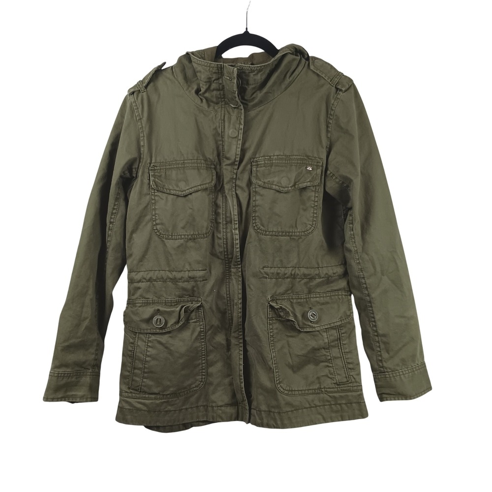 American Eagle Outfitter Olive Hooded Utility Jacket Womens S ASO Bella Swan Alt
